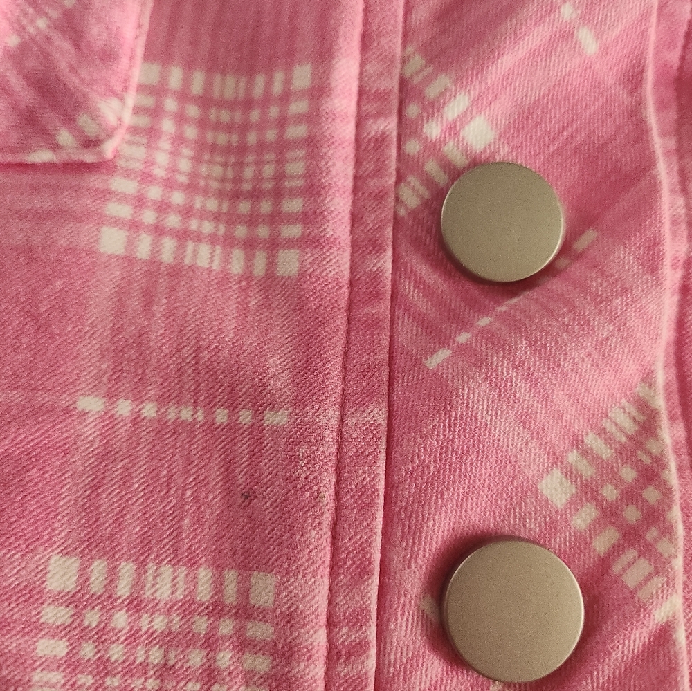 Blackmilk Pink Plaid Utility Playsuit Romper Size AUS 12 US 8 Large - Picture 7 of 9
